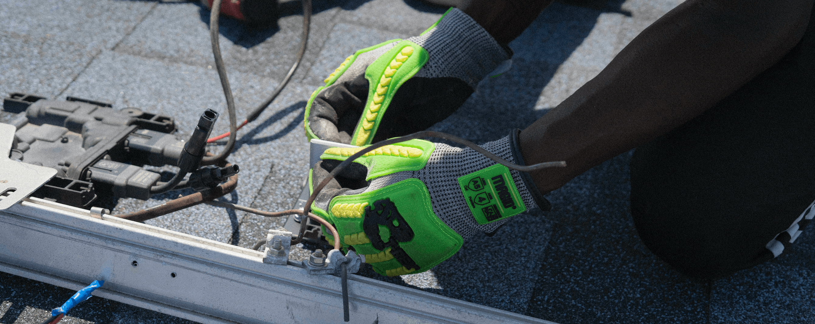 Muktech installation team working on a rooftop solar system in Cape Town